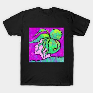 Girl with a green hair T-Shirt